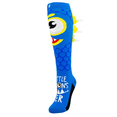 Crazy Skates Socks Little Monster Blue - Single