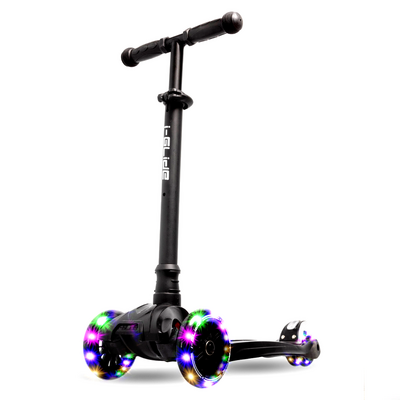 i-Glide 3 Wheel Scooter LED Wheels - Black